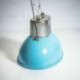 Lampe industrielle Ovale bleue haut poli