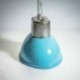 Lampe industrielle Ovale bleue haut poli