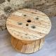 Touret en bois clair diamètre 80cm