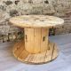 Touret en bois clair diamètre 80cm